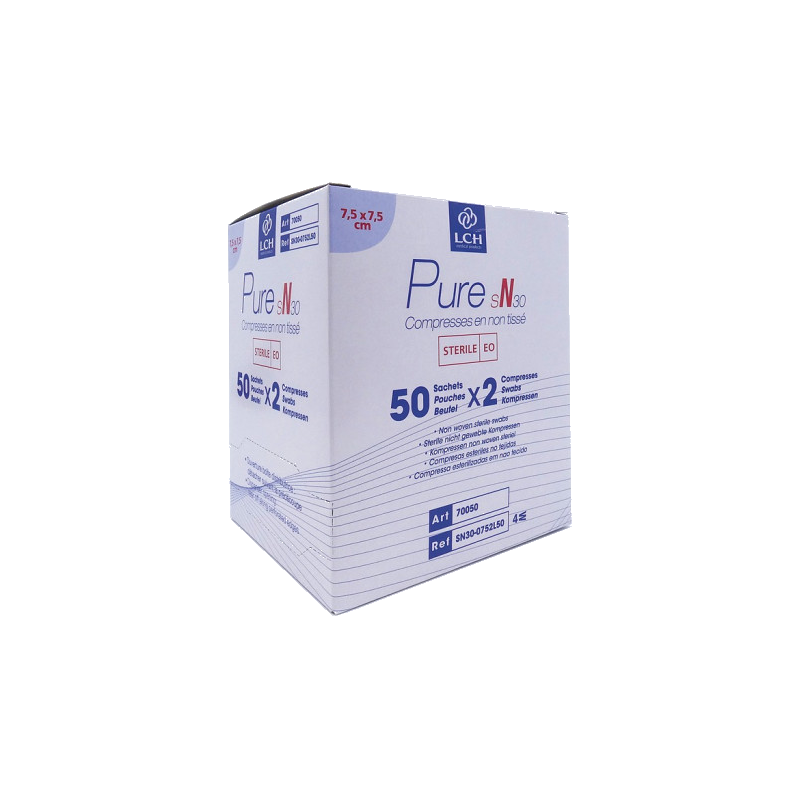 Compresses steriles non-tissees 7.5 cm | VitaKit